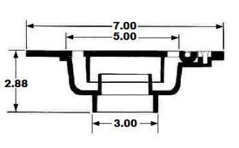 Coladera Tipo Campana de Uso General 2″x3″