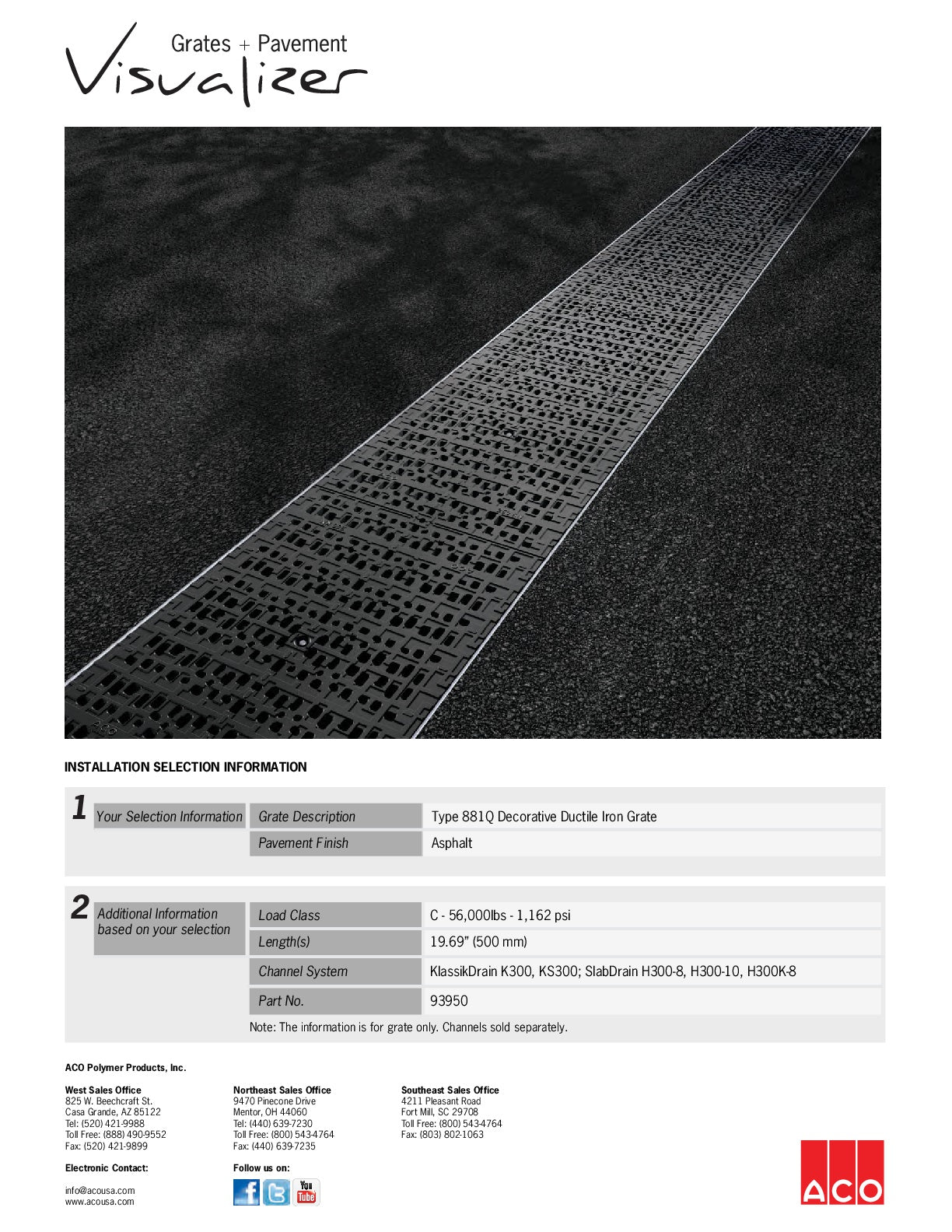 TrincheraTrinchera - Rejilla Prefabricada de 12" Modelo Hierro Dúctil Decorativo, Marca Aco México,881Q, Distribuidor autorizado, Proveedor autorizado, Hoja tecnica, Ficha tecnica, Hoja seguridad, Ficha tecnica Hija tecnica, Hoja seguridad