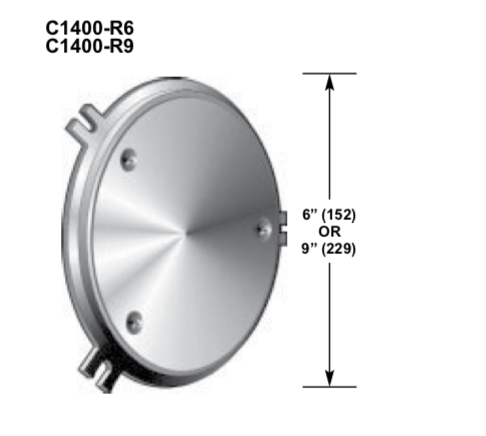 Cubierta para acceso de pared