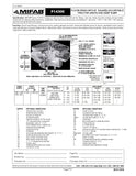 Coladera de Piso con Rejilla Cuadrada Removible de 8" amplia Cavidad marca Mifab, Quima.com, F1430-C, Hoja Tecnica