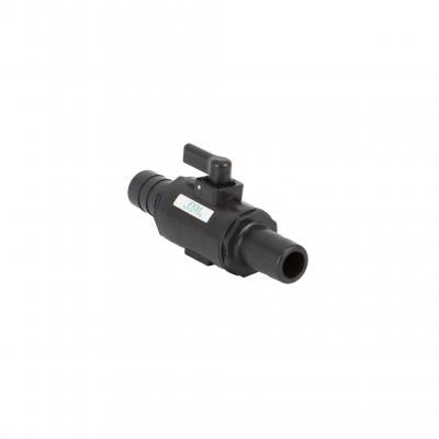 Micro Valvula para Manguera de 1/4" - 3/4" de Polipropilena con Vitón marca Banjo, Quima.com, LVPL075V