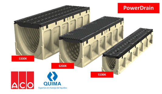 Trinchera - Rejilla Prefabricada de 8" Estilo PowerDrain