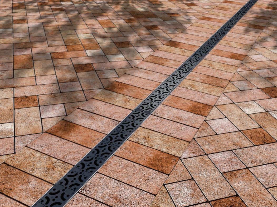 Trinchera - Rejilla Prefabricada de 2" Modelo Mosaic Plastic Black Marca Aco Mexico Quima 200D Distribuidor Autorizado Proveedor Autorizado