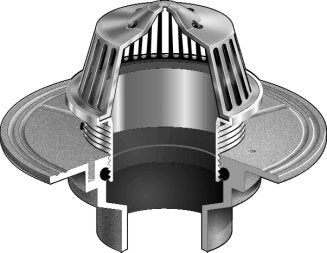 Coladera de Piso con Cupula de Rejilla, Marca Mifab México , F1100-K, Proveedor autorizado, Distribuidor autorizado 