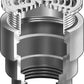 Coladera de Piso con Rejilla Circular y Salida Reducida marca Mifab, Quima.com, F1220