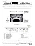 Coladera de Piso con Rejilla Circular para Piso de Madera marca Mifab, Quima, F1230-WF, Hoja Tecnica