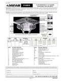 Coladera de Piso con Rejilla Cuadrada Removible de 8" marca Mifab, Quima.com , F1420-C, Hoja Tecnica