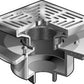 Coladera de Piso con Rejilla Cuadrada Removible de 8" amplia Cavidad marca Mifab, Quima.com, F1430-C