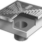 Coladera de Piso con Rejilla Cuadrada Removible de 12" amplia Cavidad Cuadrada marca Mifab, Quima.com, F1480