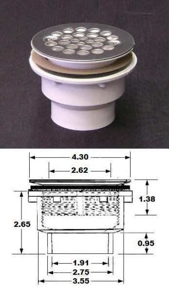 Coladera de Fibra de Vidrio