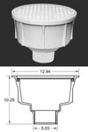 COLADERA REDONDA DE PISO DE 4″