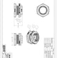 Conexión Hexagonal Bulkhead para Tanque de Polipropileno, Marca Banjo México, Quima, TF200V, Distribución autorizada, Proveedor autorizado, Hoja tecnica, Ficha tecnica, Hoja seguridad 