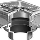 Coladera de Piso con Rejilla Cuadrada Removible marca Mifab, Quima.com, F1100-SD