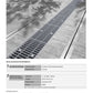 Trinchera - Rejilla Prefabricada de 8" Modelo Acero Galvanizado, Marca Aco México, FG200, Quima, Distribuidor autorizado, Proveedor autorizado, Ficha tecnica, Hoja seguridad , Hoja tecnica