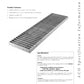 Trinchera - Rejilla Prefabricada de 8" Modelo Acero Galvanizado, Marca Aco México, FG200, Quima, Distribuidor autorizado, Proveedor autorizado, Ficha tecnica, Hoja seguridad , Hoja tecnica