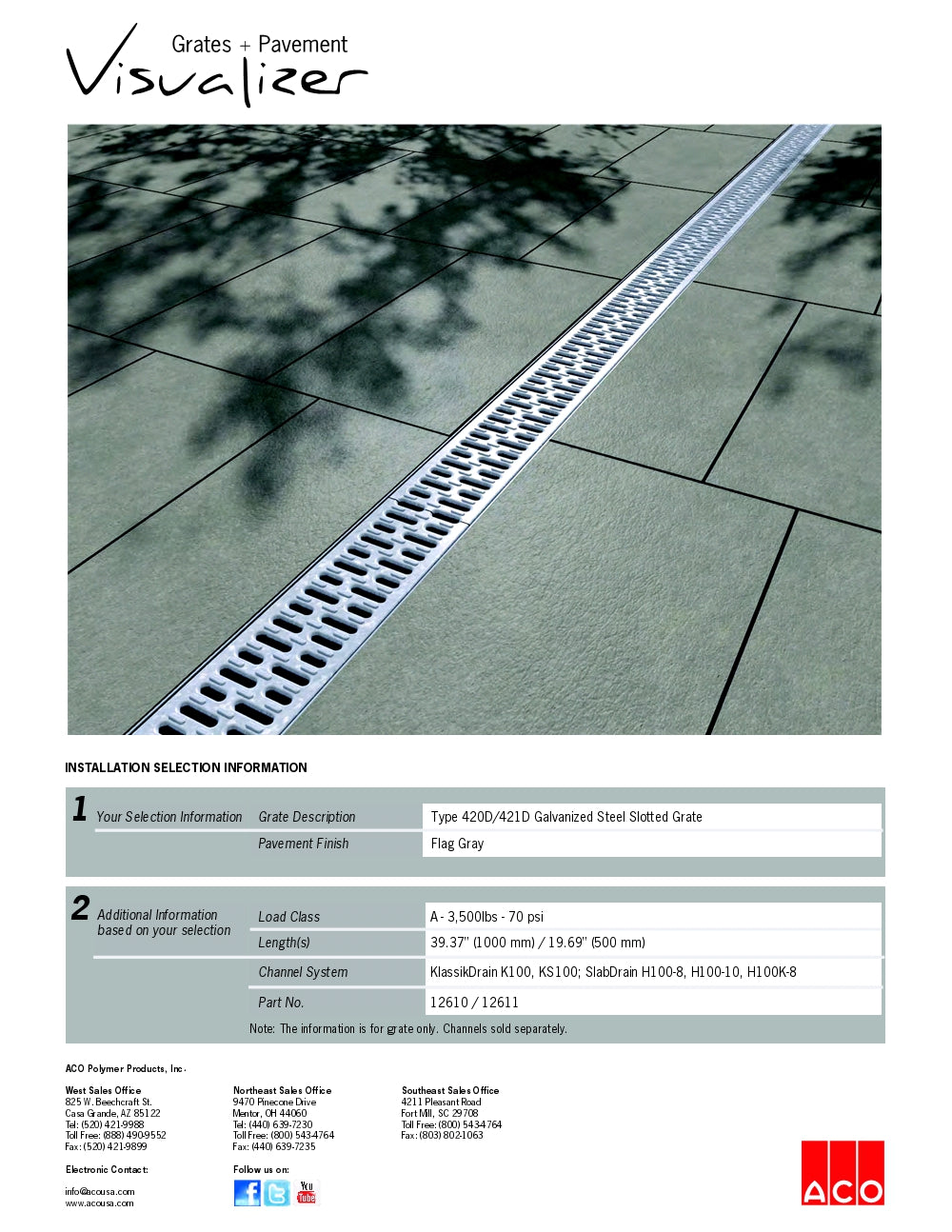 Trinchera - Rejilla Prefabricada de 4" Modelo Acero Galvanizado Ranurado, Marca Aco Mexico, Quima, 420D/421D, Distribuidor autorizado, Proveedor autorizado, Hoja tecnica, Hoja seguridad, Ficha tecnica