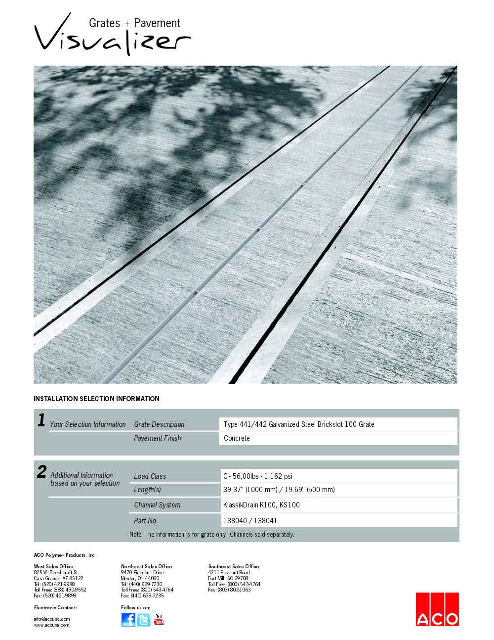 Trinchera - Rejilla Prefabricada de 4" Modelo Brickslot Acero Galvanizado , Marca Aco México, Quima, 441, Distribuidor autorizado, Proveedor autorizado, Hoja tecnica, Ficha tecnica, Hoja seguridad