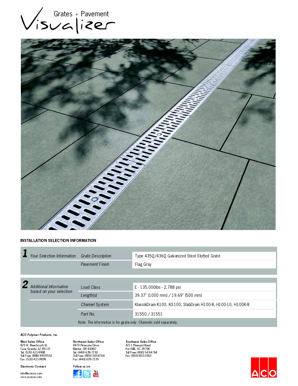 Trinchera - Rejilla Prefabricada de 4" Modelo Acero Galvanizado Ranurado, Marca Aco México, Quima, 435Q, Distribuidor autorizado, Proveedor autorizado, Hoja tecnica, Ficha tecnica, Hoja seguridad